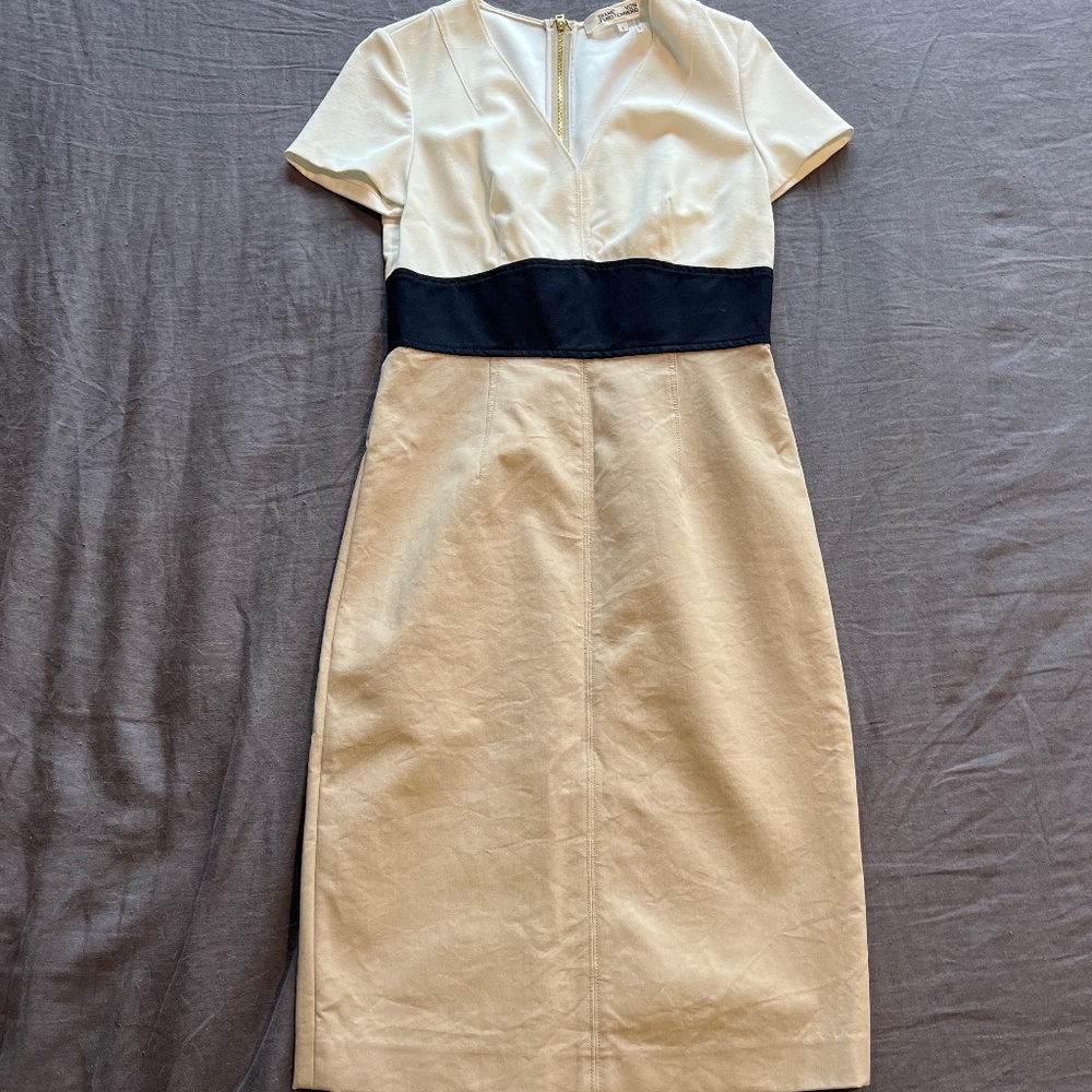 Color blocked sheath dress by Diane vin Furstenberg